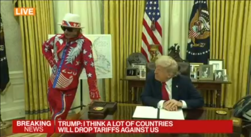 What the fuck is Kid Rock doing in the Oval Office